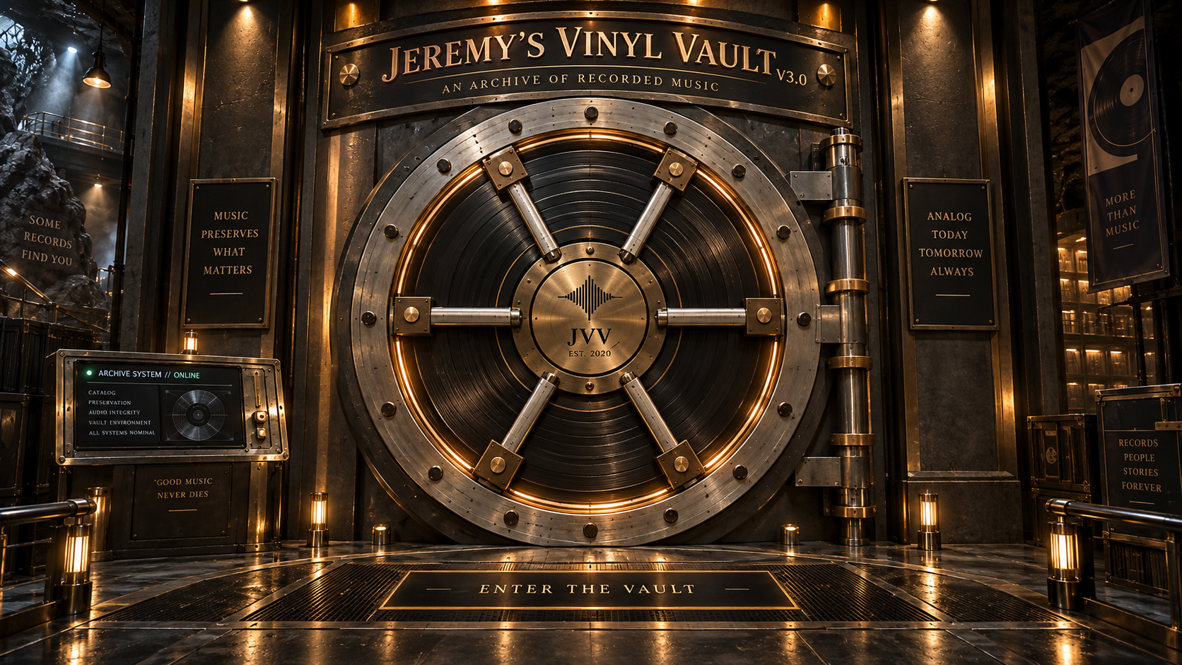 Jeremy's Vinyl Vault entrance